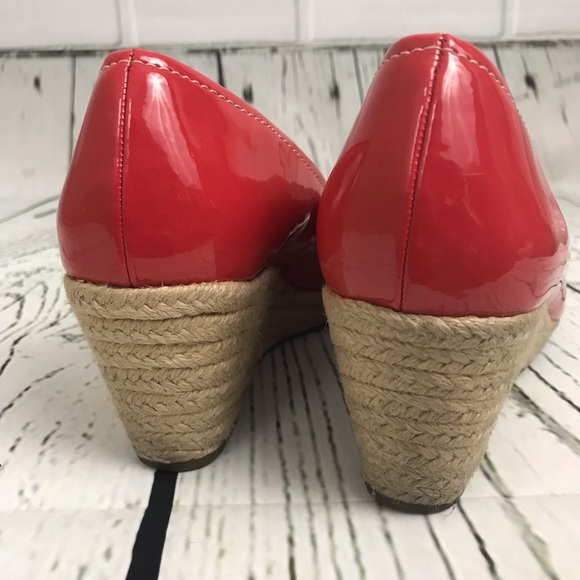 Franco Sarto Coral Wedge patent leather open toe - Picture 7 of 8